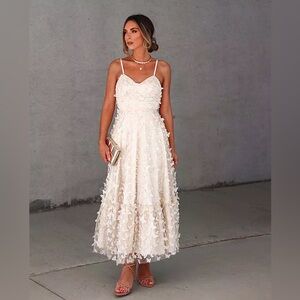 VICI La Butterfly Lace Up Back Bustier
Midi Dress NWT